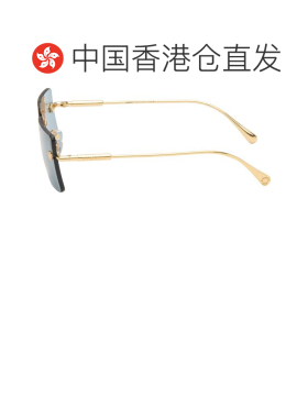 1h可退 香港直邮versace 范思哲 男士 金色 Medusa Glam 太阳镜 0