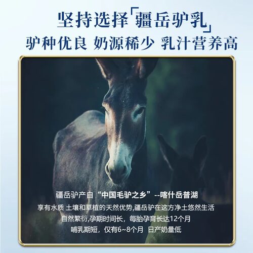 源西域纯驴奶粉冻干驴新疆乳清蛋白中老年儿童220g/罐 - 图0