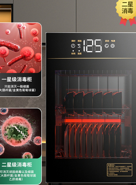 德国RELEASEPAD碗筷消毒柜家用小型台式烘干免沥水不锈钢消毒碗柜