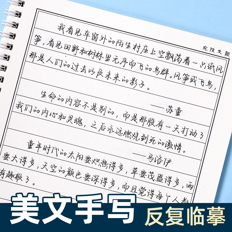 行楷练字帖成年临摹字帖成人硬笔书法练字本大学生男女生字体漂亮手写体行草临摹草书连笔字初学者入门速成写字练习贴钢笔神器