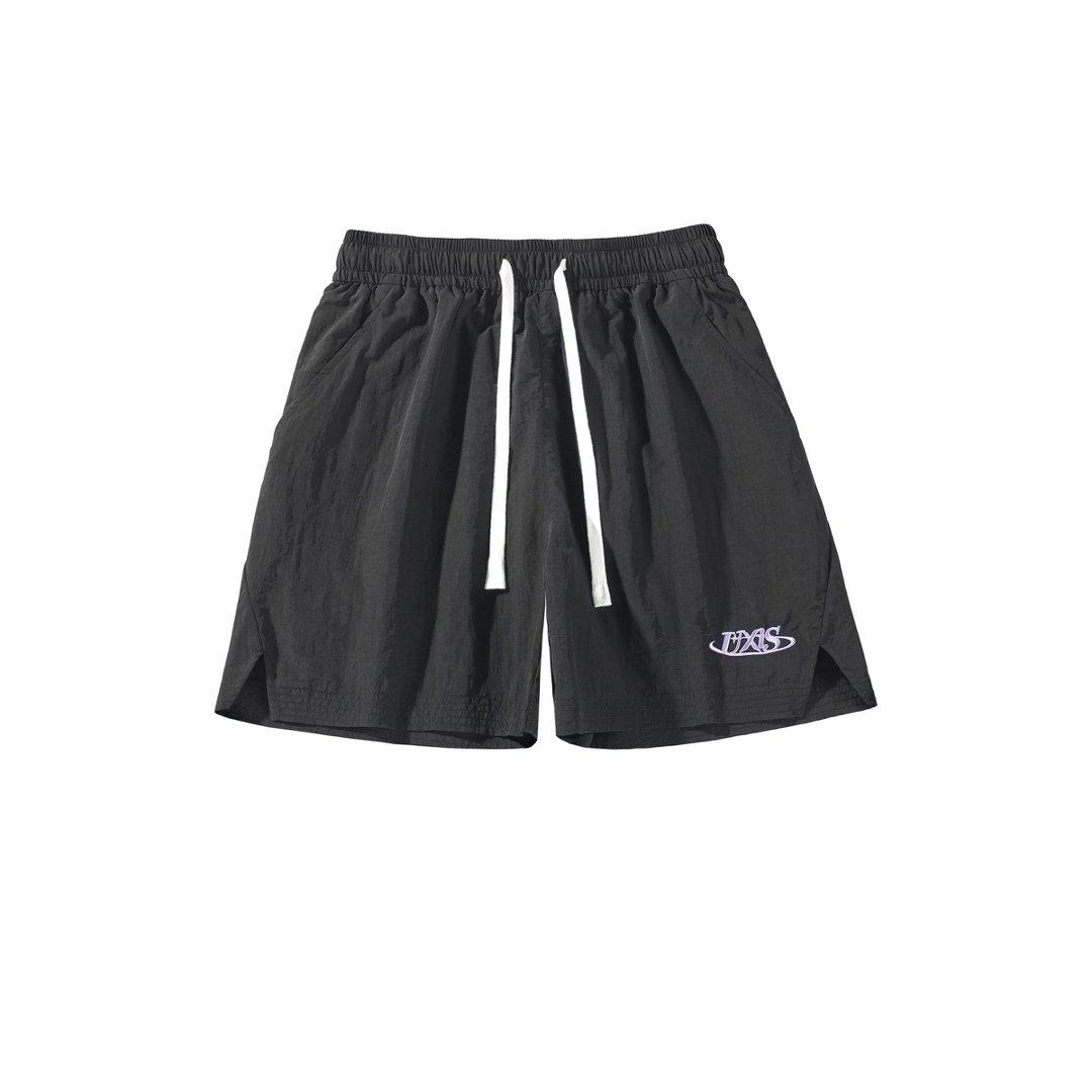 潮牌字母刺绣速干短裤夏季美式男款宽松休闲五分中裤沙滩运动裤,淘宝优惠券,粉丝福利购,淘宝优惠卷