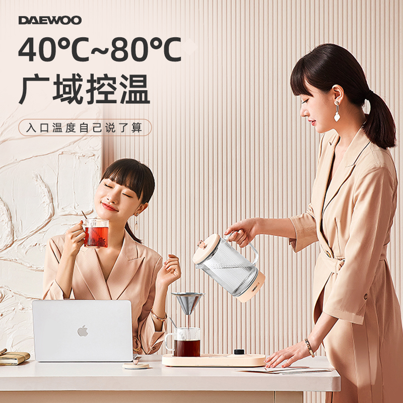 大宇泰拉专卖店大宇养生壶办公室mini小型家用多功能新款恒温煮花茶器烧水壶1