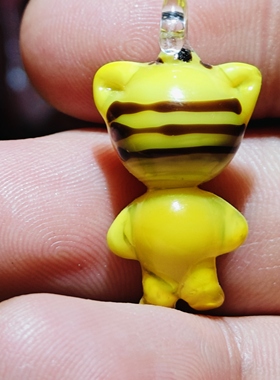 手工琉璃老虎钥匙扣平安非遗梅花汽车书包包挂件朋友生日礼物挂饰