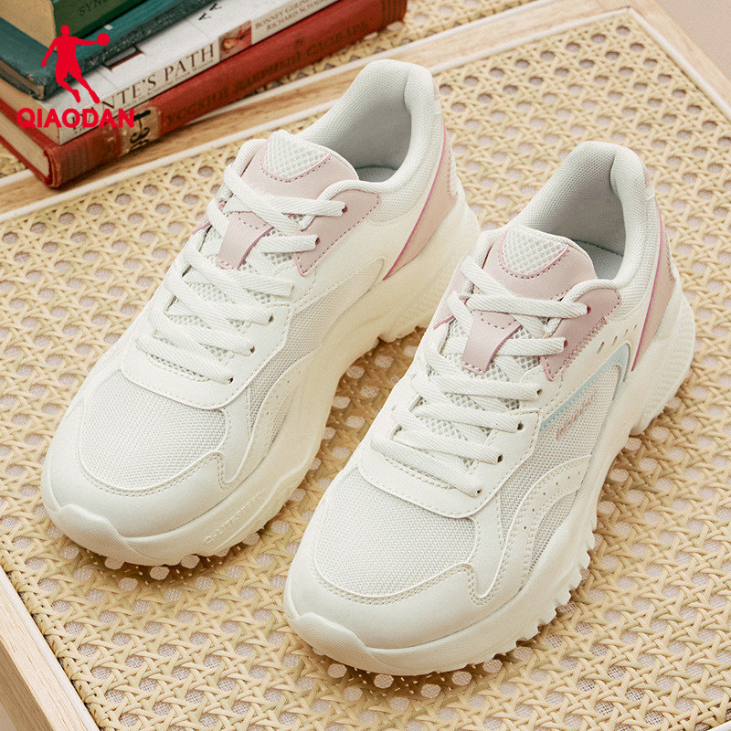 乔丹小千禧跑步鞋女冬季新款轻便老爹鞋厚底增高透气休闲运动鞋女,淘宝优惠券,粉丝福利购,淘宝优惠卷