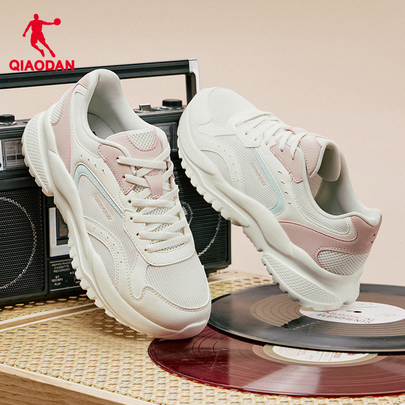 乔丹小千禧跑步鞋女冬季新款轻便老爹鞋厚底增高透气休闲运动鞋女,淘宝优惠券,粉丝福利购,淘宝优惠卷