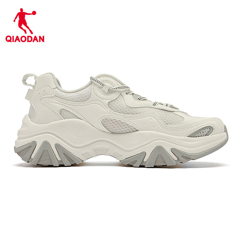 精灵兔Ⅱ|乔丹休闲鞋女鞋2024秋季网面透气轻便运动鞋增高老爹鞋