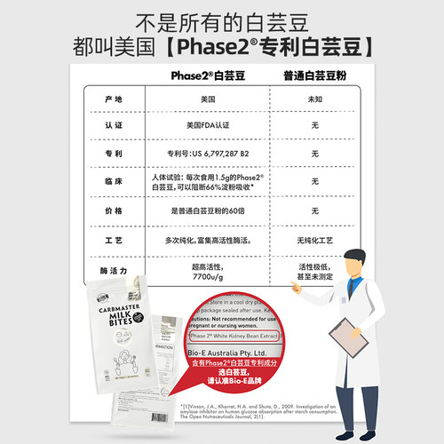 Bioe白芸豆阻断片大餐救星阻断碳水脂肪白云豆提取物官方旗舰正品-图3