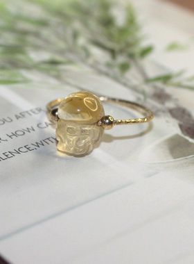 黄水晶量diy包金厂家时尚从优女