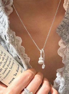 葫芦高级复古轻奢链锁骨百搭流苏