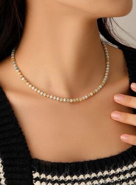 轻奢叠戴女链项链欧美混搭简约