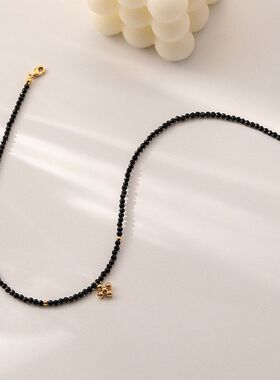 串珠颈链choker精致时尚配饰黑色