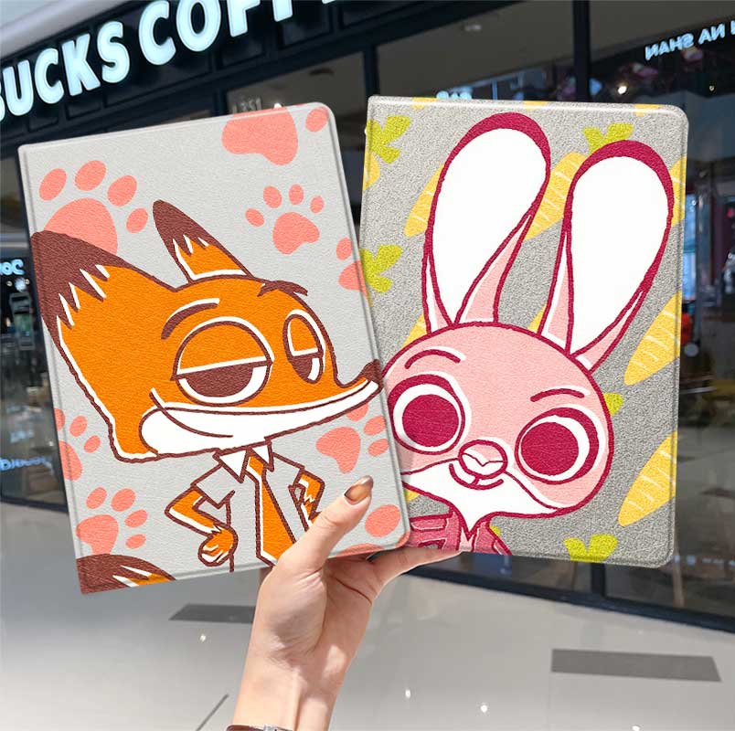 疯狂动物城ipad10保护套pro2024款11寸5苹果air7平板mini6壳4迷你3适用2三折2020带笔槽8第9代2021男女生2018 - 图0