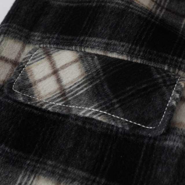 【商场同款】MOVEUP幻走2023秋季新款撞色明线设计师长款毛呢外套