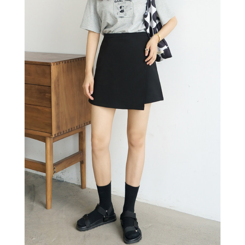 2020春夏款不规则设计高腰半身裙子 华鹊半身裙