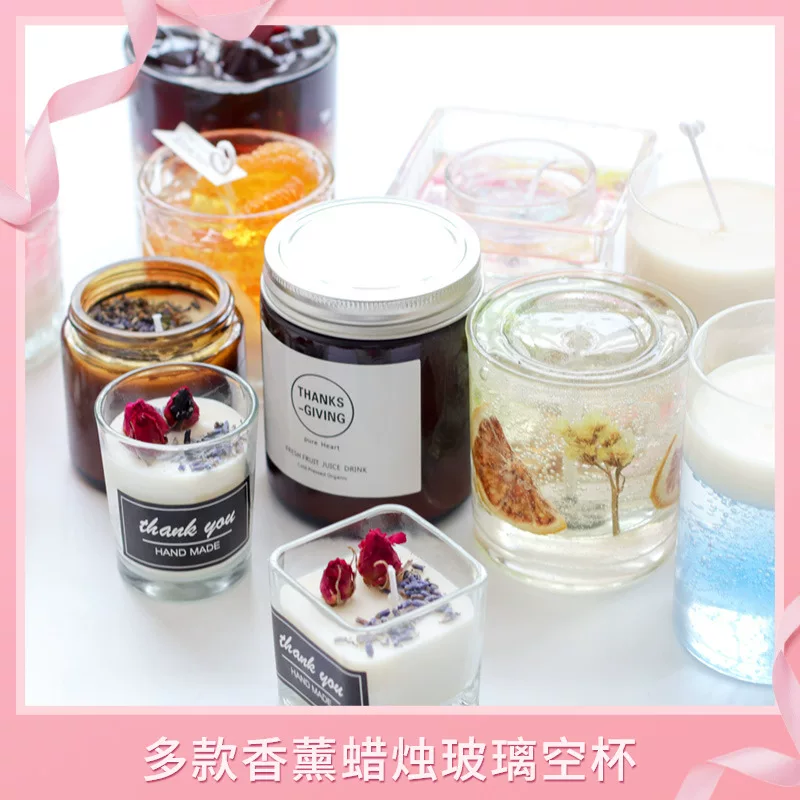 Aromatherapy, glass candle handmade, DIY
