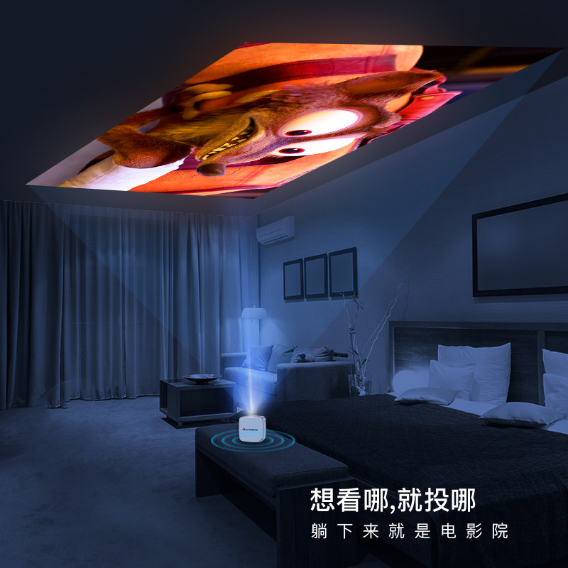 小型家用迷你便携式投墙掌上投影仪 amoowa投影机