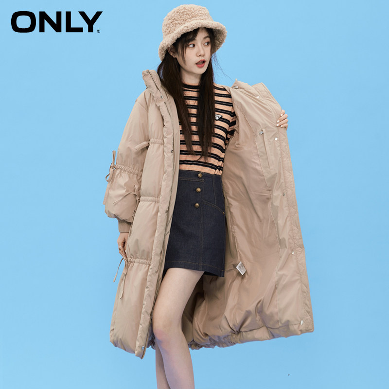 only奥莱冬季新款时尚90连帽白鸭绒 ONLYoutlets店羽绒服