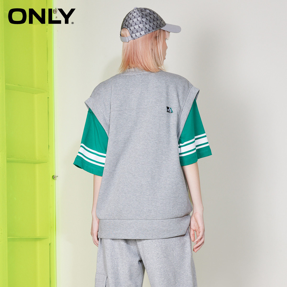 only奥莱春季新款运动学院风卫衣 ONLYoutlets店卫衣/绒衫