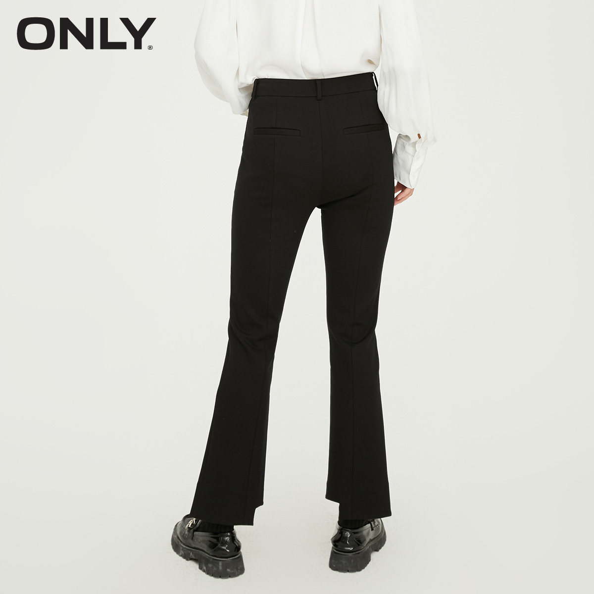 only2021冬季新款简约纯色休闲裤 ONLYoutlets店休闲裤