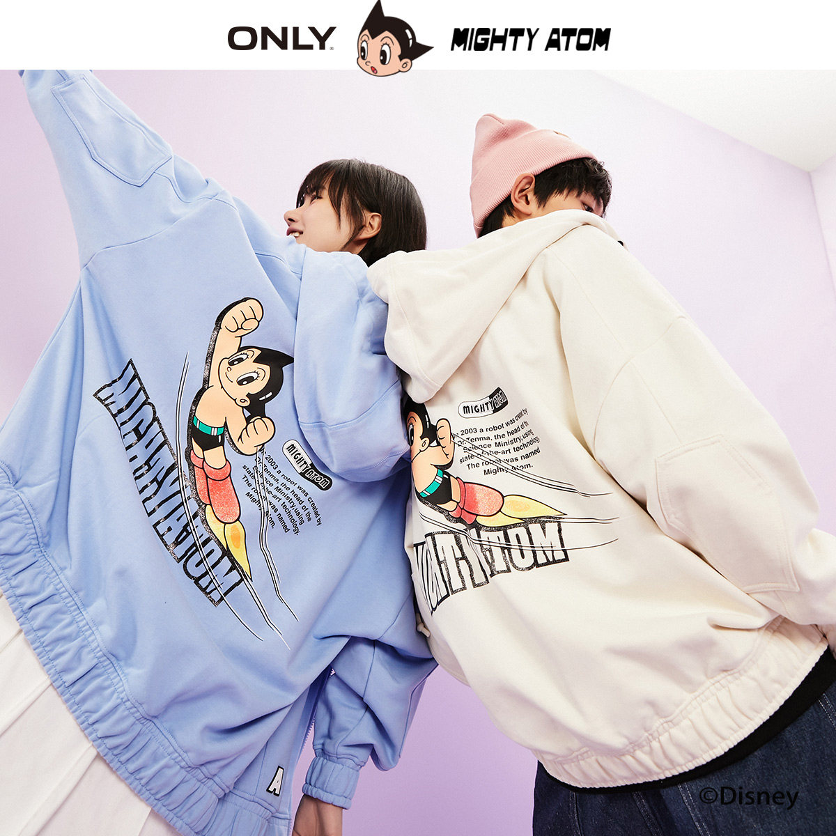 only2021阿童木联名款连帽印花卫衣 ONLYoutlets店毛针织衫