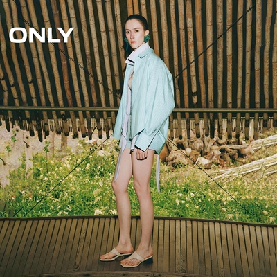 ONLY通勤气质宽松藏肉衬衫