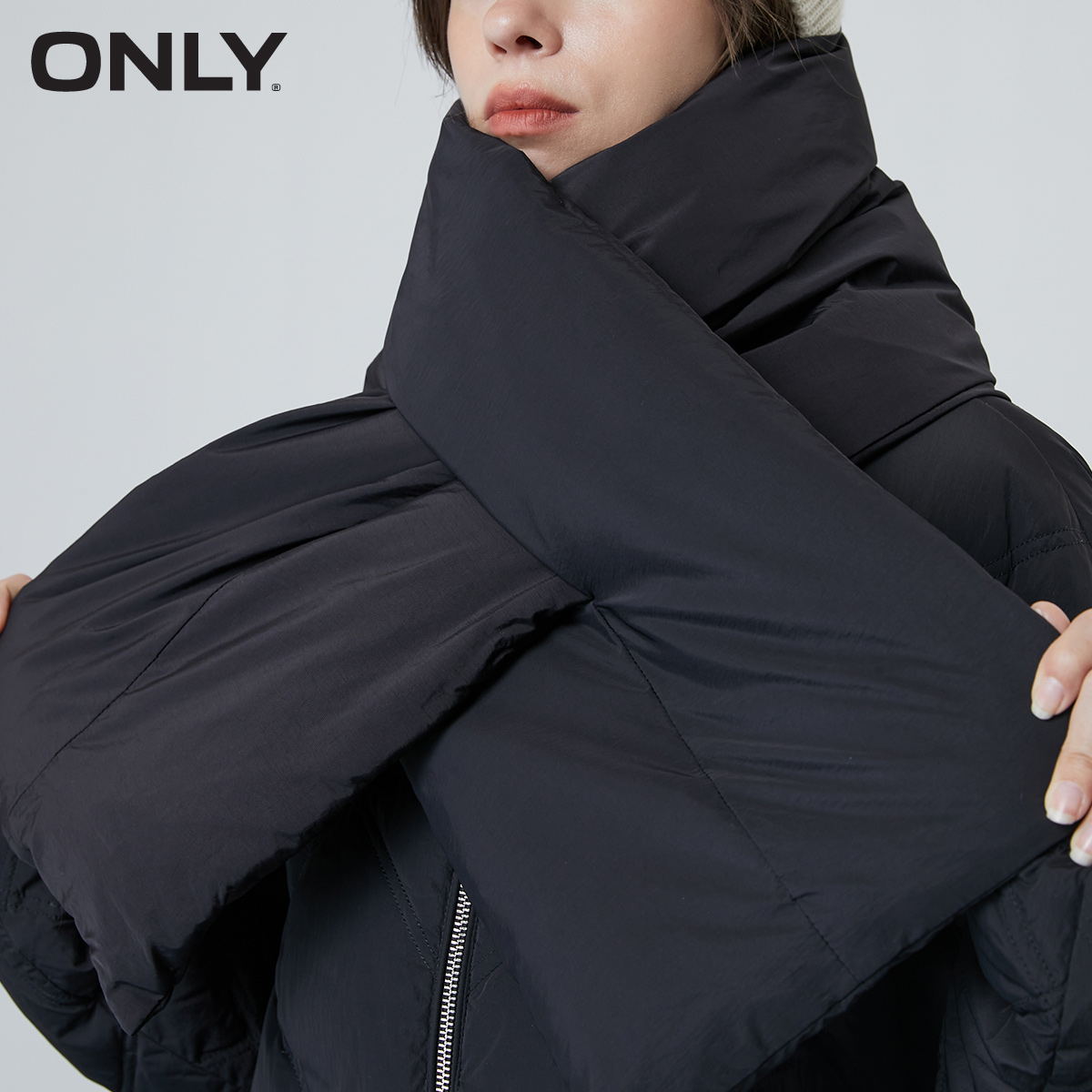 only2021冬季新款90白鸭绒 ONLYoutlets店羽绒服