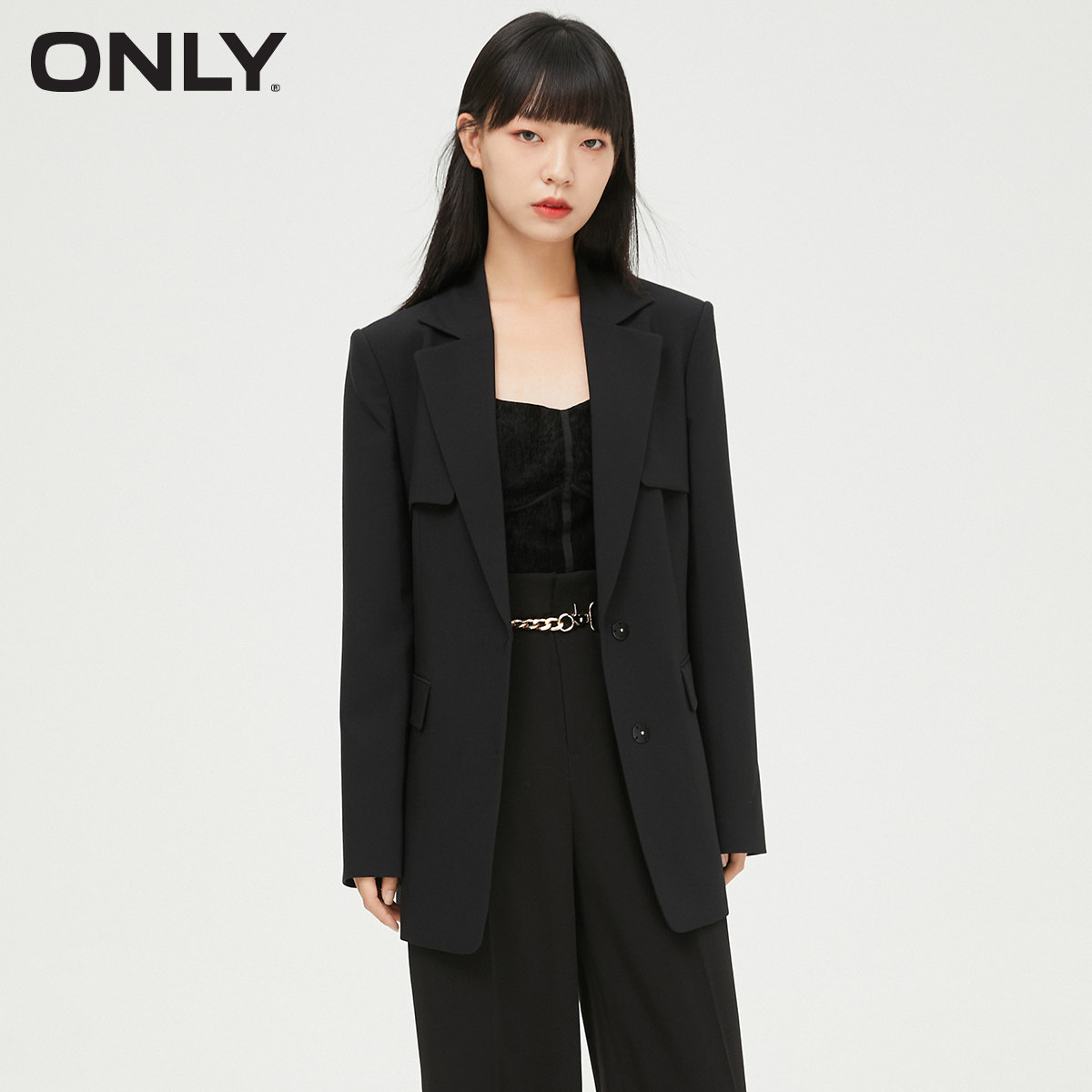 only2021冬季新款休闲职场风衣西服 ONLYoutlets店西装