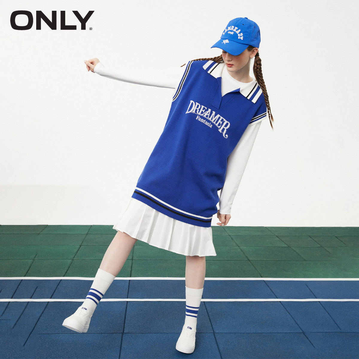 only奥莱春季新款运动风显瘦连衣裙 ONLYoutlets店连衣裙