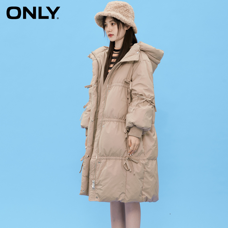 only奥莱冬季新款时尚90连帽白鸭绒 ONLYoutlets店羽绒服