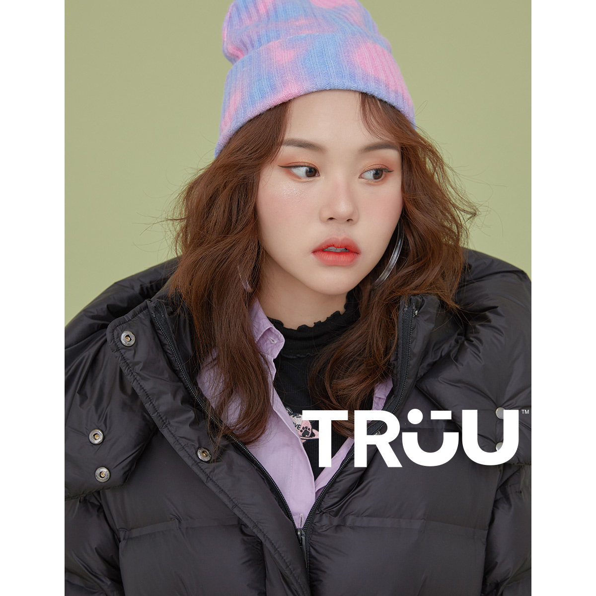 truu冬季新款黑色收腰休闲羽绒服 ONLYoutlets店羽绒服