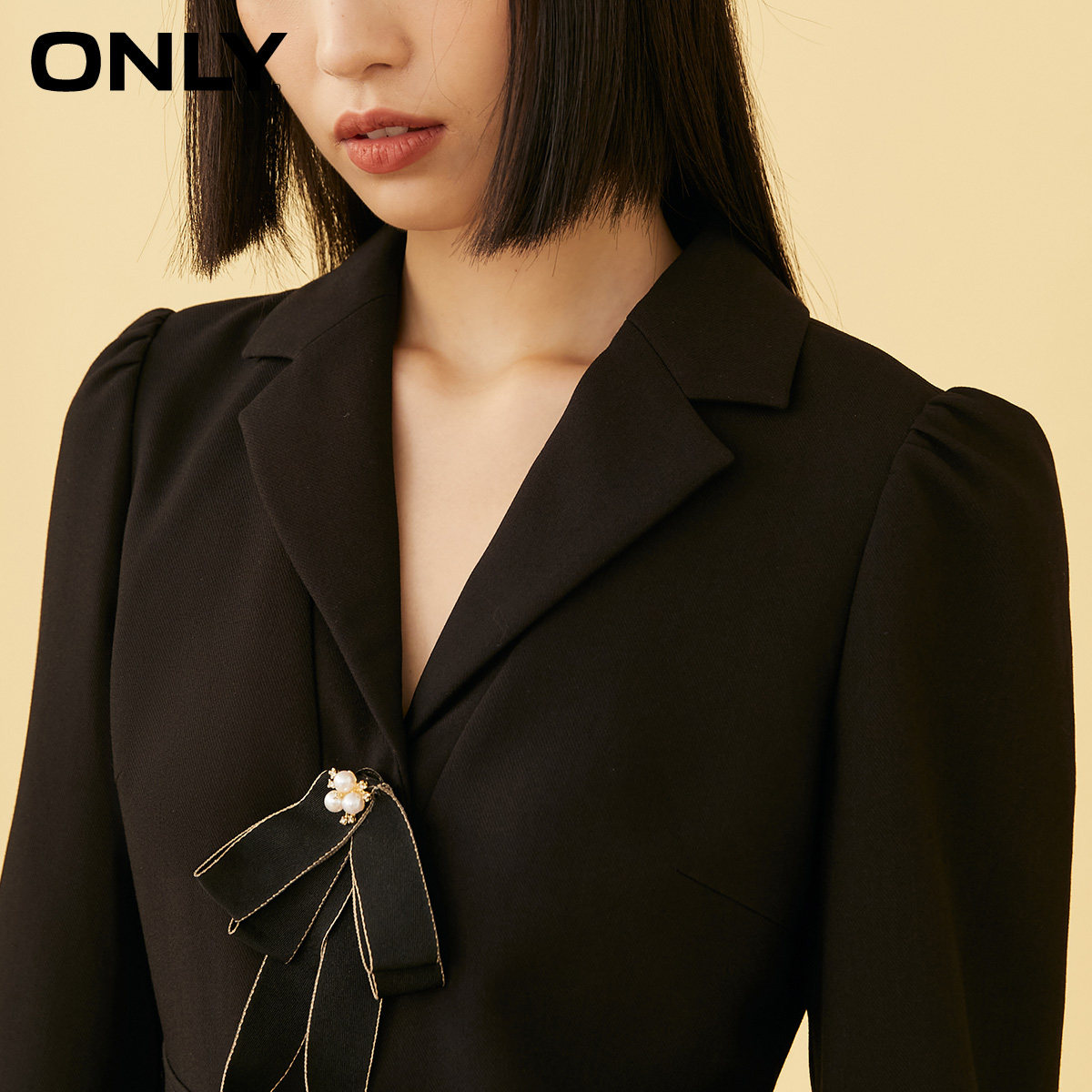 only2021秋季新款法式赫本风连衣裙 ONLYoutlets店连衣裙