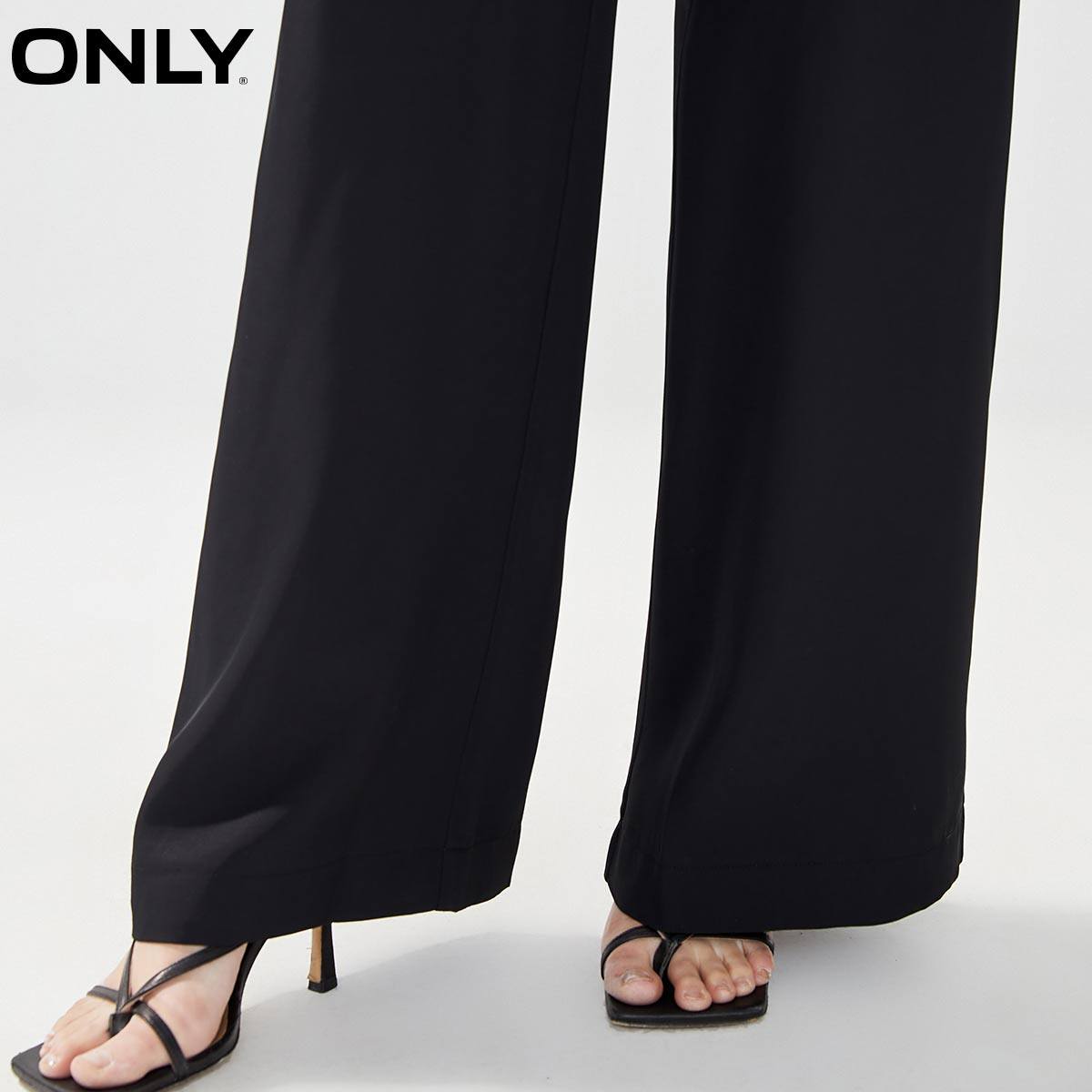 only奥莱春季新款高腰宽松休闲裤 ONLYoutlets店休闲裤