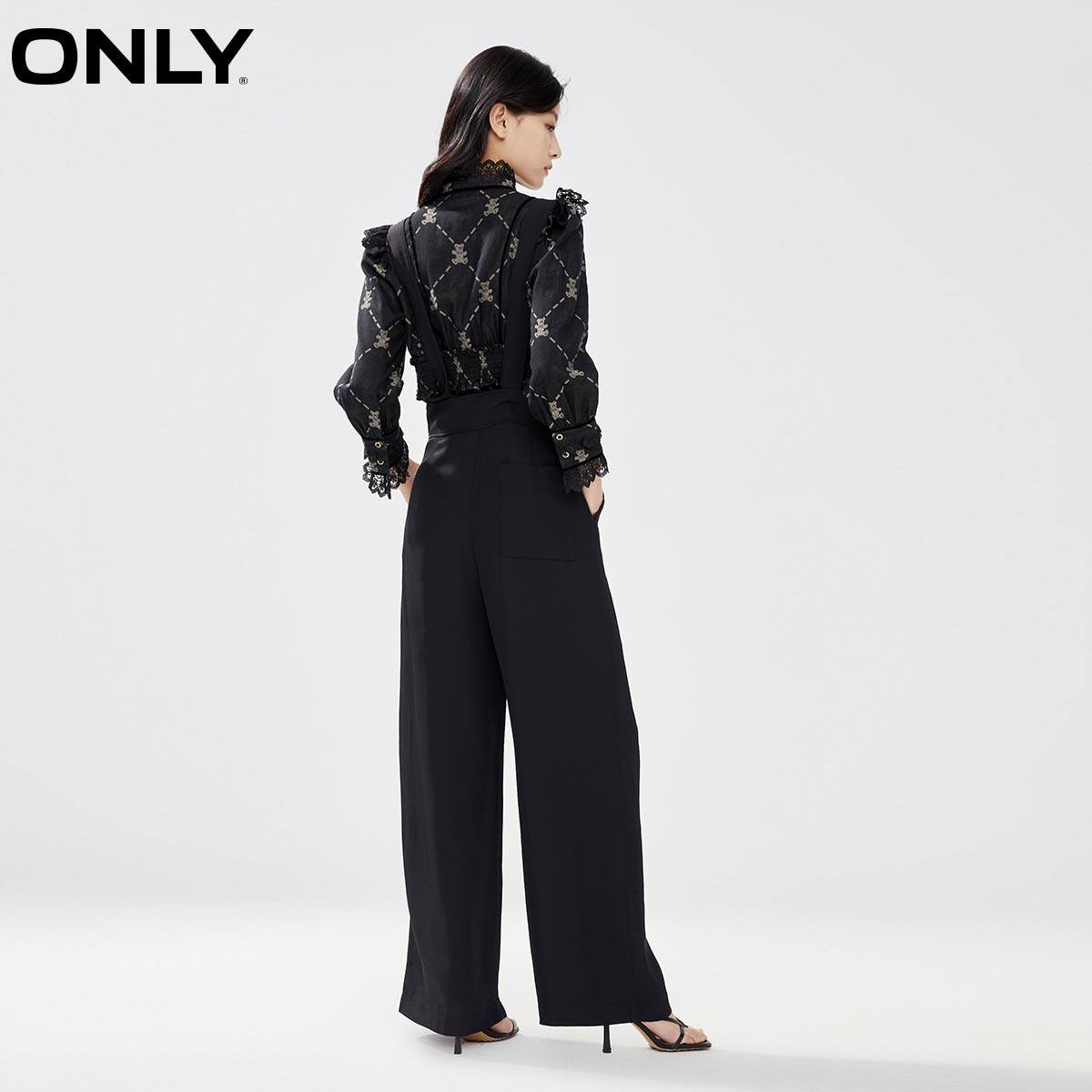 only奥莱春季新款高腰宽松休闲裤 ONLYoutlets店休闲裤