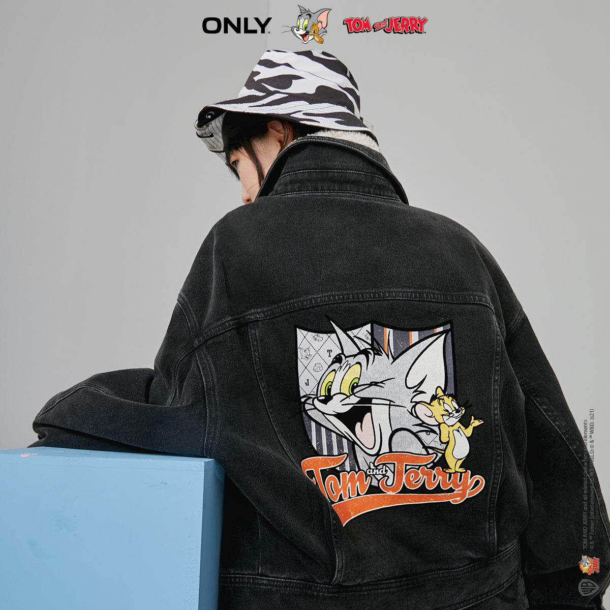 only2021冬季新款tom jerry棉服 ONLYoutlets店短外套