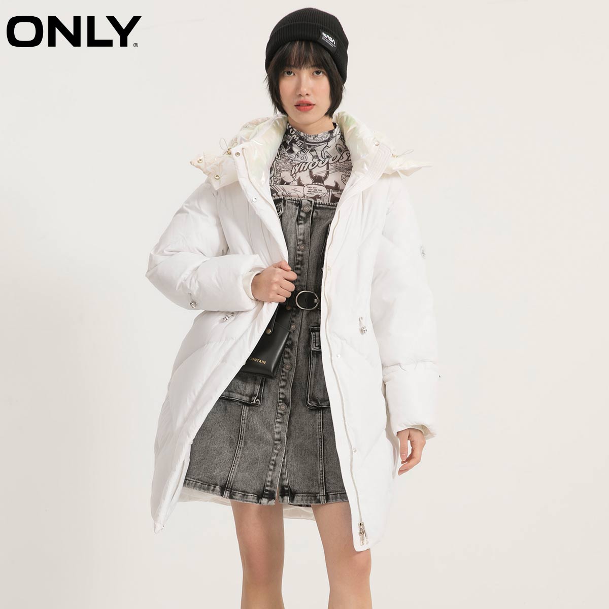 only奥莱秋季时尚宽松90绒羽绒服 ONLYoutlets店羽绒服