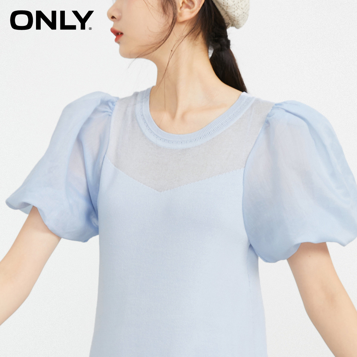 only奥莱春季短款收腰显瘦连衣裙 ONLYoutlets店连衣裙