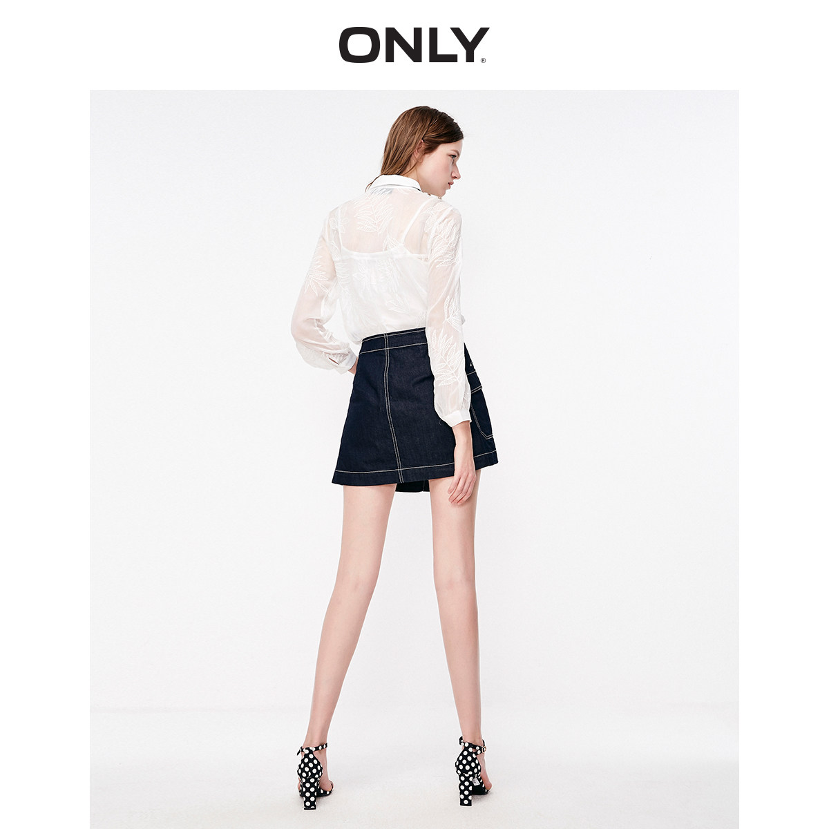 only夏季新款气质宽松系带套装衬衫 ONLYoutlets店衬衫