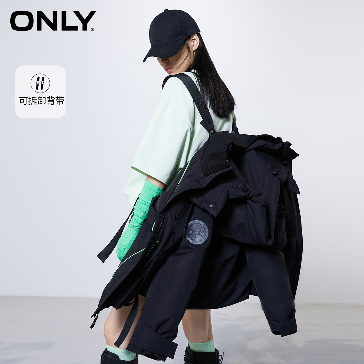 only2021冬季新款90绒三防风羽绒服 ONLYoutlets店羽绒服