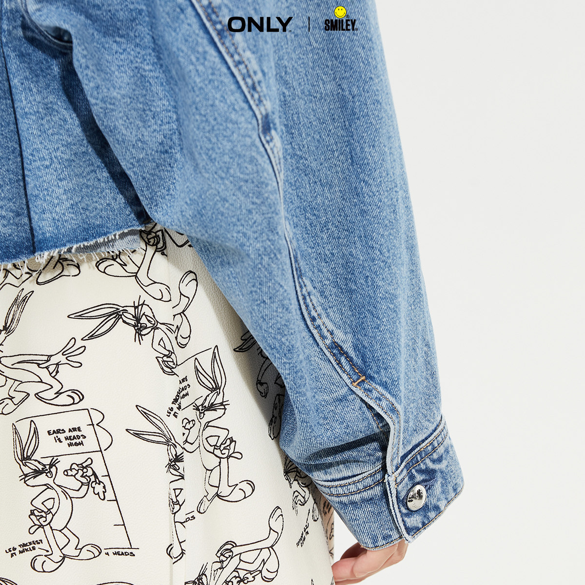 only2021秋季smiley笑脸联名款外套 ONLYoutlets店短外套