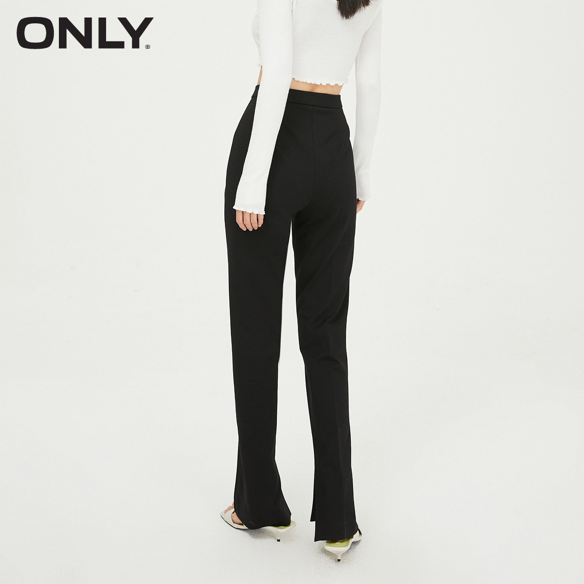 only2021冬季新款玻尿酸洋气面料 ONLYoutlets店休闲裤