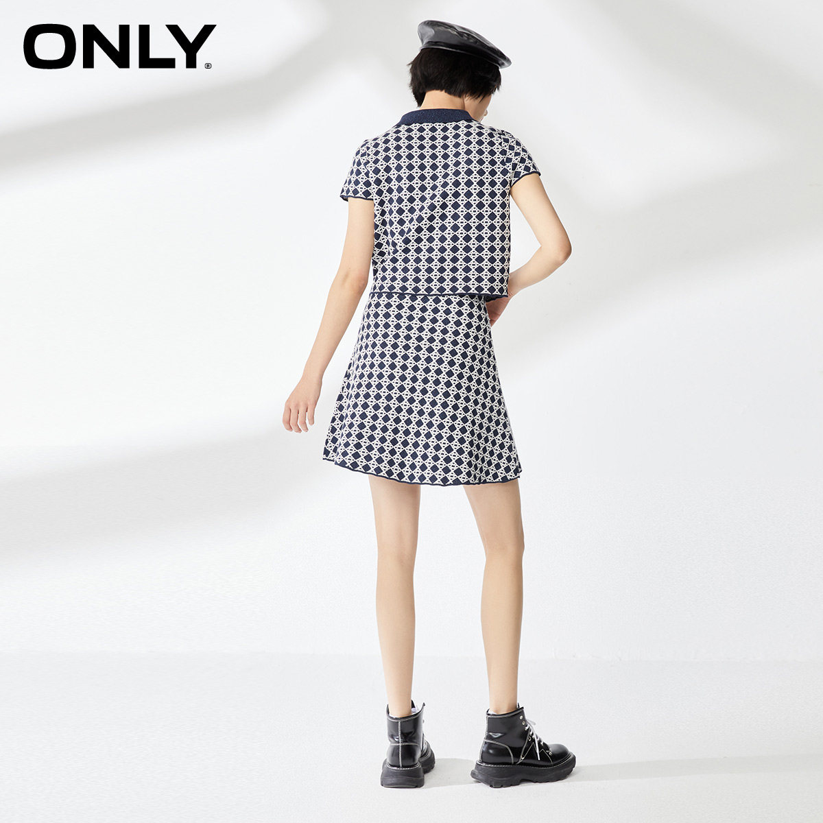 only奥莱春季复古针织短款半身裙 ONLYoutlets店半身裙