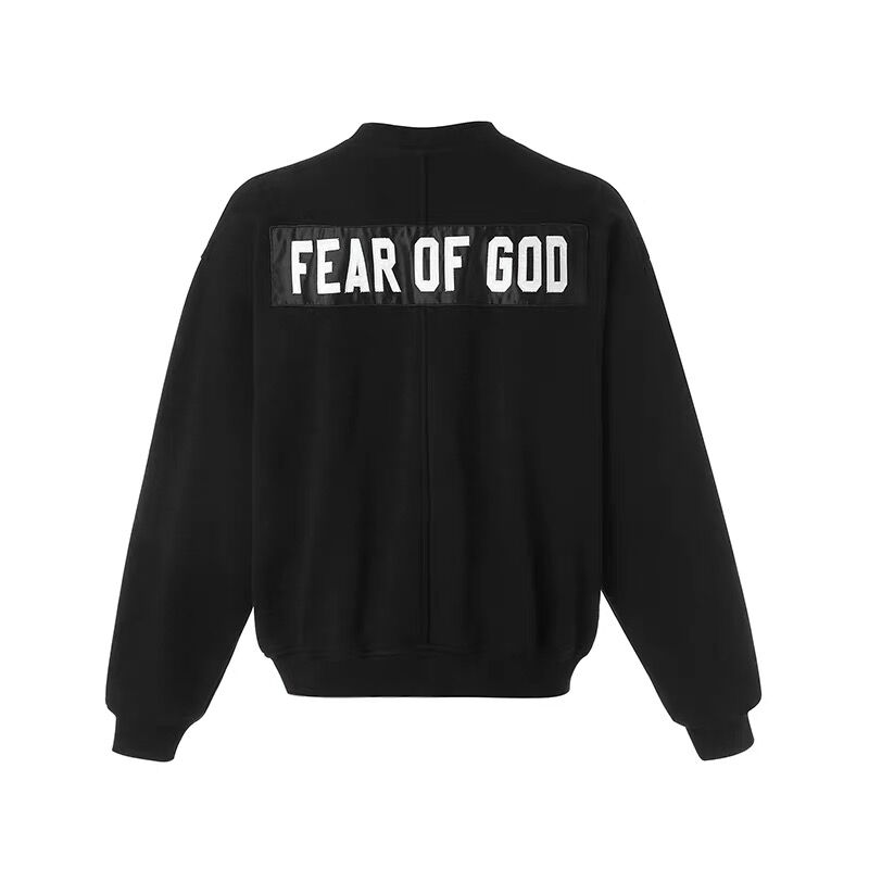 Fear of God 5Th第五季圆领FOG贴布卫衣高街宽松休闲男女流行外套-图3