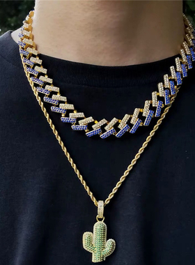 TRAVIS SCOTT CACTUS JACK 仙人掌吊坠 嘻哈男女同款情侣项链挂件