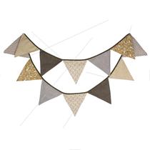 Source Coffee Color Hanging Flag Wedding Triangle Banner Childrens House Birthday Print Party Cotton Cloth Outdoor Camping Tent Banner