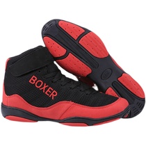 33-47 Yard Boxing Shoes Male fighting Percussion Training Fitness Non-slip Children Breathable Mesh Magic Sticker Wrestling Shoes Women