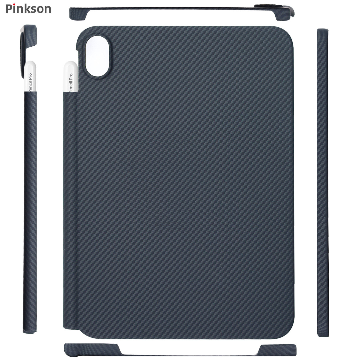 Pinkson适用苹果iPad mini保护套mini6/7凯夫拉芳纶碳纤维材质平板电脑保护壳磁吸放笔槽新款轻薄商务,淘宝优惠券,粉丝福利购,淘宝优惠卷