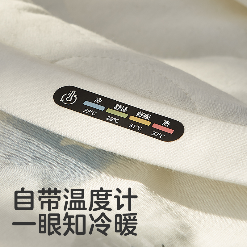 可优比婴儿睡袋春秋款恒温儿童防踢被子100%全棉夹棉分腿宝宝睡袋