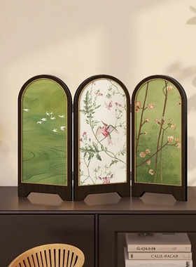 柿柿如意中古风客厅桌面摆件