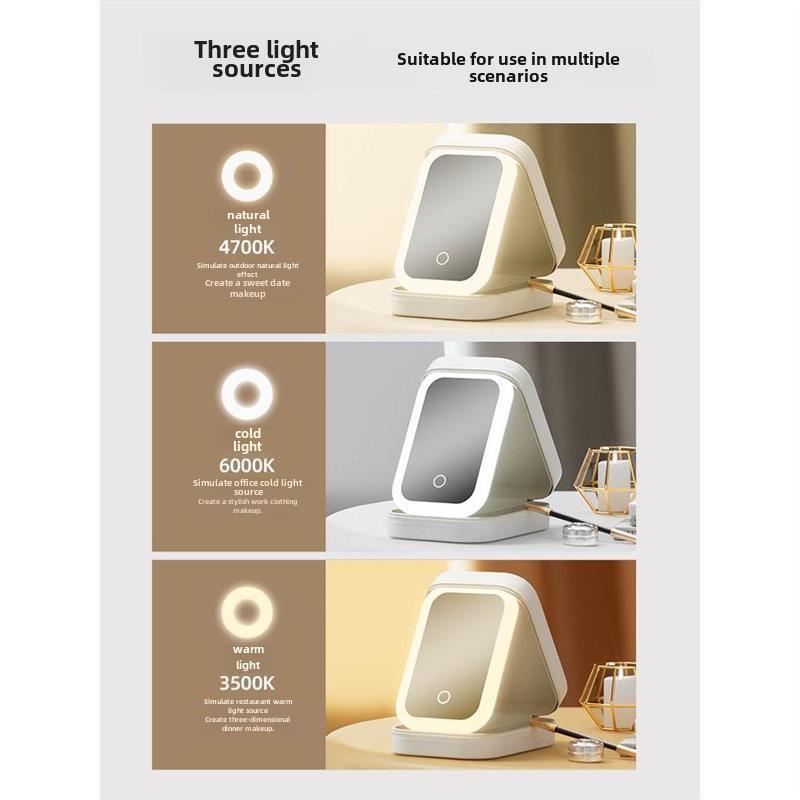 Dormitory makeup mirror beauty makeup led light dressing - 图1