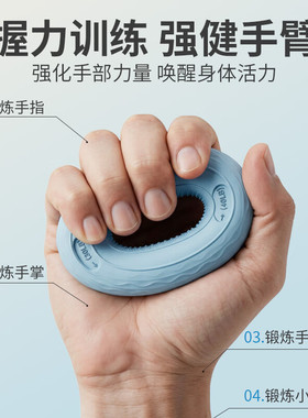 硅胶握力圈手指训练康复解压